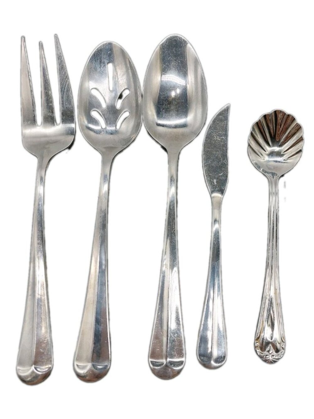 Farberware Flatware Serving 2 Spoon 1 Fork 1 Butter Knife 1 Sugar Set Of 5